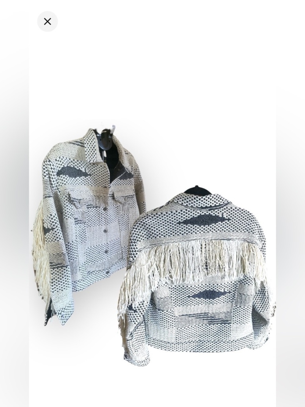 LEVIS FRINGE WOOL BLEND TRUCKERS JACKET